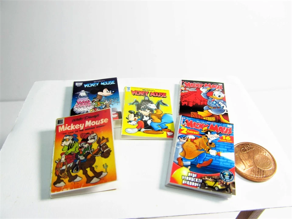 SMILETIGGERS MINIATUREN *~ * 5 Micky Maus Lustige Comic 2 *~*