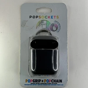 Popsockets Black AirPods Holder  PopChain  PopGrip - Fast/Free Shipping - Picture 1 of 2