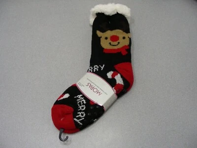 MOPAS - CHRISTMAS THEMED - Size 9-11 Cozy Thermal Non-Skid Slipper Socks! - Image 1 of 4