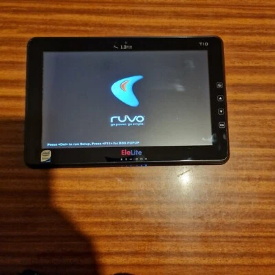 Ruvo EleLite T10 TabletPc, Intel Atom,  10"1' , NO HDD, TESTED TO BIOS ONLY (68) - Image 1 of 4