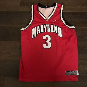 2001 Juan Dixon Maryland Terrapins Terps Nike Basketball Jersey Size XL