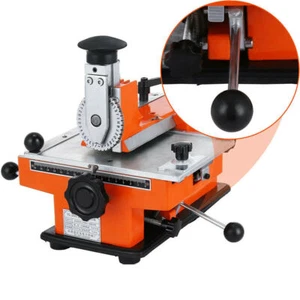 Metal Marking Tag Plate Dog Tag Printer Semi-Auto Stamping Embossing Machine New - Picture 1 of 20
