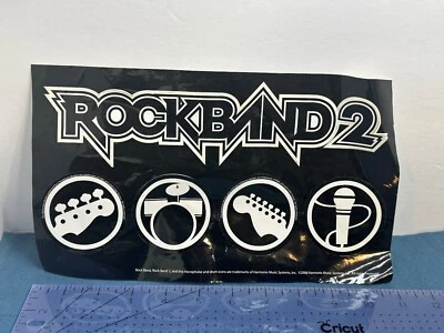 Rock Band 2 Sticker Decal Sheet - Image 1 of 2