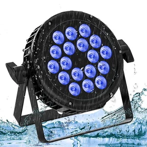 18 LED 270W RGBW Par Stage Light Waterproof IP65 DJ Lights DMX512 Strobe Beam US - Picture 1 of 12