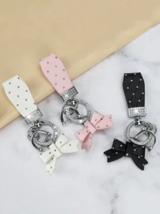 1pc Rhinestone Bow Car Keychain – Elegant Pendant Gift for Women & Girls-NEW - Picture 1 of 17