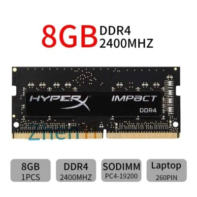 8GB 4GB DDR4 PC4-19200 2400 1.2V 260Pin Notebook Laptop Memory For HyperX Impact - Image 1 of 4