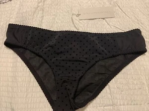stella mccartney Ladies Panties Polka Dot Black Size Large - Picture 1 of 6