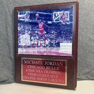 Michael Jordan 1988 Slam Dunk Champion Photo Plaque Limited Edition Chicago Bull - Picture 1 of 12