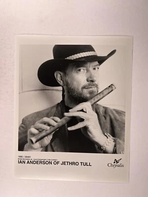 Ian Anderson Jethro Tull Photo Original Black And White Press Promotion Mid 1990 - Image 1 of 4