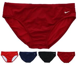 Nike Swim Brief Men's Swimsuit Nylon Core Solid Swimwear TESS0052 MSRP $40