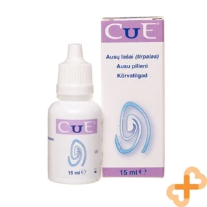 CUE Ear Drops 15 ml Emollient Solution For Mycosis Eczema Dermatitis Irritation - Picture 1 of 12