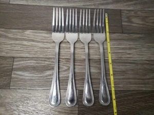 Towle Beaded Antique 18/0 Stainless Dinner Forks Set Of 4 - Picture 1 of 5