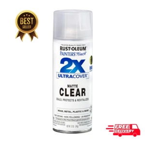 Rust-Oleum 334022 Painter's Touch 2X Ultra Cover Spray Paint, 12 oz, Matte Clear - Picture 1 of 7