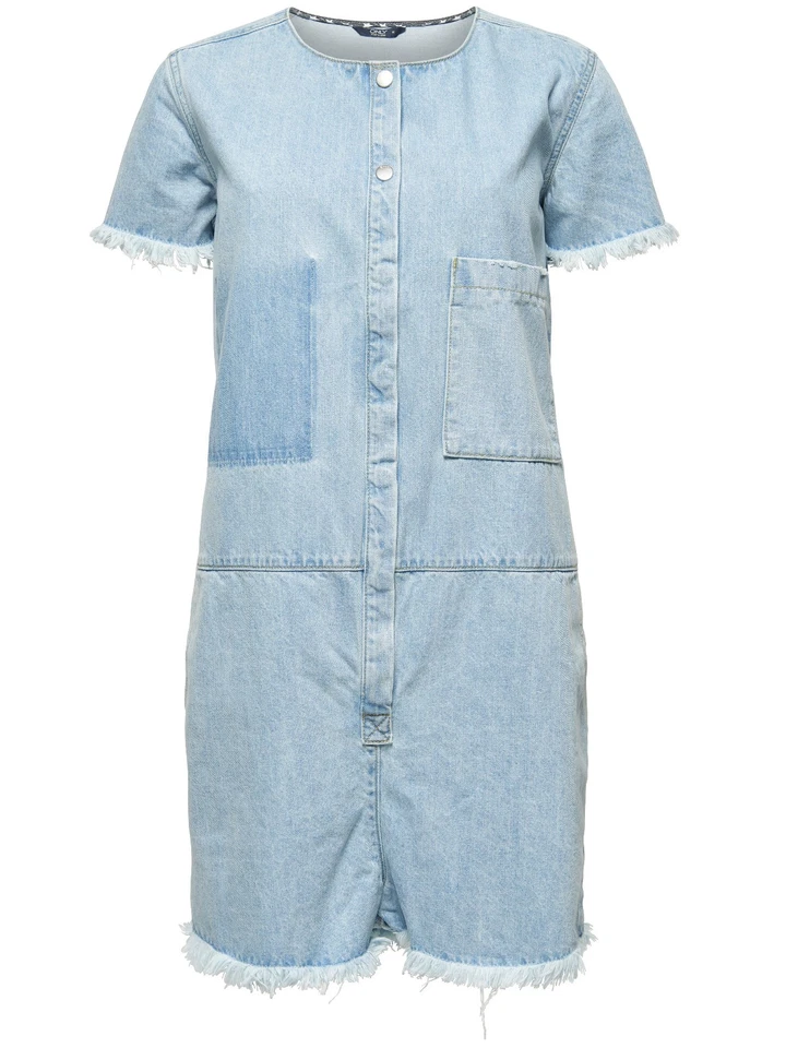 21/25 NEU ONLY Damen Overall Jumpsuit onlNELLY RAW DNM PLAYSUIT AKM2165D Gr. M - Bild 1 von 1