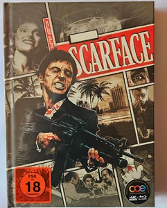 SCARFACE - AL PACINO - MEDIABOOK - 4K ULTRA HD +BLU-RAY; NEU; OVP; FSK 18 - Bild 1 von 2