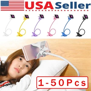 Lotto supporto letto flessibile braccio lungo supporto cellulare tablet universale - Foto 1 di 15