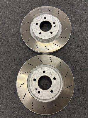 Disco de freno trasero 2 piezas Mercedes Benz G 63 AMG A4634230000 hecho en Alemania OEM Foto 1 de 4