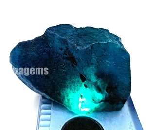 Natural Kashmiri Blue Sapphire Rough Stone | 231 Ct | EGL | Uncut Dyed 5ASD - Picture 1 of 10