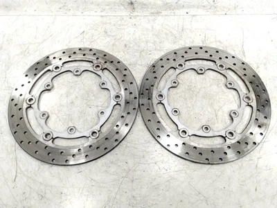 Par de rotores de freno delanteros clásicos izquierdo y derecho Yamaha V Star XVS1100 99-09 Foto 1 de 4