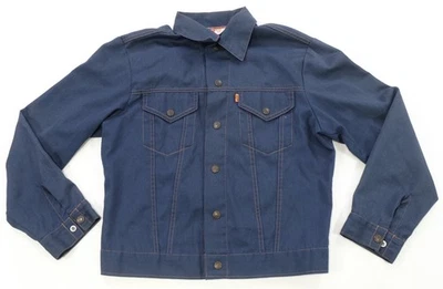 Chaqueta vaquera de camionero Levi's tipo III naranja lengüeta años 70 80 azul talla 40 rara de colección Foto 1 de 4