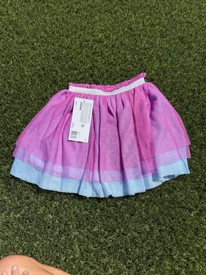 NWT American Girl Truly Me Colorful Ruffles Tiered Skirt Size 7/8 PURPLE SHIMMER - Image 1 of 4
