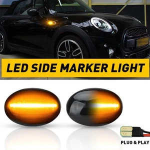 Amber/Red LED Side Fender Light Marker For MINI Cooper 2009-2015 Convertible R57 - Picture 1 of 22