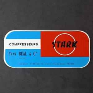 Stark Compresseurs Sticker Adesivo Anni 80 Vintage 23 Cm  - Picture 1 of 2