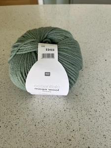 Rico ESSENTIALS MEGA WOOL Chunky Virgin Wool and Acrylic Knitting Yarn 100g - Picture 1 of 1