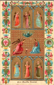 Postal Ecce Ancilla Domini He aquí la Sierva del Señor - Imagen 1 de 4