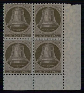 CAMPANA BERLÍN 75 (4) IZQUIERDA 1951 BLOQUE ER-4 inferior derecha MNH ** M5978 - Imagen 1 de 2