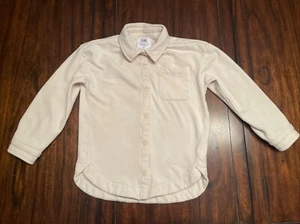 Athleta Girl Long Sleeve Cold Weather Shirt Size Large/12 Button Up Cream Color - Picture 1 of 8