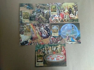 Juego de 5 postales estampadas Thomas Muntzer ALEMANIA RDA 22.08.89 - Imagen 1 de 8