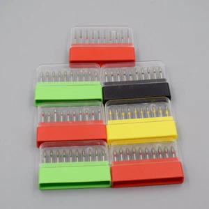 10Pcs Dental Pointed Football Taper Coarse Grit Diamond Bur FG Burr Modify Round - Picture 1 of 110