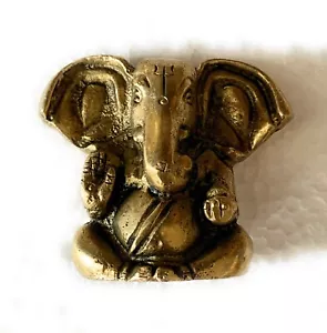 Lord Ganesha Ganesh Ganpati Siddhi Vinayak (Kan Ganesh) latón metal - Imagen 1 de 2