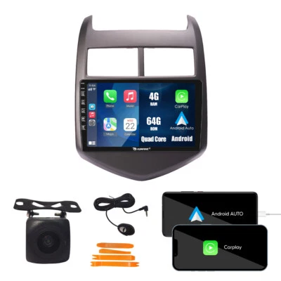For Chevrolet Aveo 2011-15 Carplay Android Car Stereo Radio GPS Navi WiFi 4+64G - Image 1 of 4