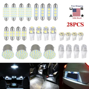 28Pcs Car Interior Combo LED Light Dome License Plate Mixed Lamp Set Accessories - Picture 1 of 9