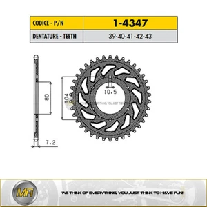 KAWASAKI ZX-10R ABS 1000 DE 2011 A 2015 2016 2017 2018 CORONA 525 39 DIENTES - Imagen 1 de 1