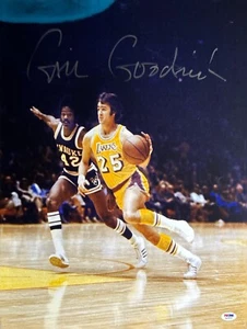 Gail Goodrich Signed 16x20 UCLA/Lakers Photo PSA 4A20878 - Picture 1 of 2