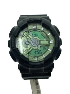 CASIO G-SHOCK GA-110CD-1A3JF Black/Green Resin Quartz Digital Analog Watch - Picture 1 of 8
