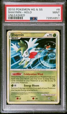 Pokemon Card Shaymin 8/95 Holo Unleashed PSA 9 MINT - Image 1 of 2