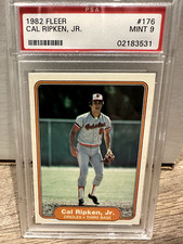 1982 Fleer #176 CAL RIPKEN JR. RC - ROOKIE - PSA 9 MINT !!