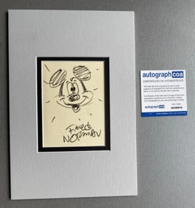 FLOYD NORMAN Disney-Zeic signed Passepartout 20x30 Autogramm COA ACOA - Picture 1 of 2