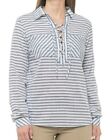 Mountain Hardwear Berryessa Long Sleeve Popover Top Striped Size M or L