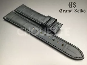 OEM Grand Seiko DEA3AW 19mm matt schwarz Lederband Band für SBGA047/9R65-0AG - Bild 1 von 8