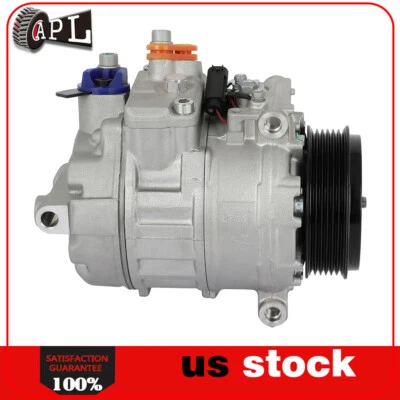 Compresor de aire acondicionado con embrague para Mercedes-Benz SL500 2006 SL55 AMG 2003-2008 Foto 1 de 4