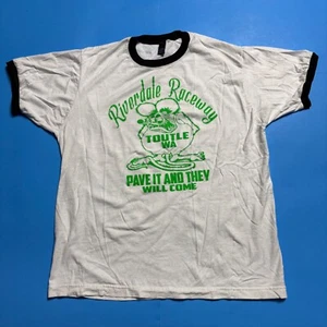 T-shirt Riverdale Raceway Ed Roth tipo Monster Ringer in grande - Foto 1 di 4