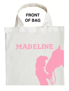 Cowgirl Trick or Treat Bag, Cowgirl Halloween Bag, Custom Cowgirl Candy Bag - Picture 1 of 2