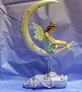 Faerie Glen DEWMOON Fairy on Crescent Moon Munro Ballerina Cake Topper NEW IN BO - Picture 1 of 1