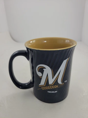 Milwaukee Brewers 14oz Sculpted Relief Coffee Mug MLB Cover