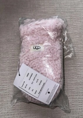 UGG KIDS FAUX FUR MITTENS, DUSTY LILAC PINK, NWT, 4-6 YEARS - Image 1 of 4